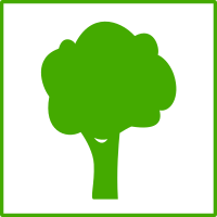Eco green tree icon