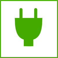 Eco green energy icon