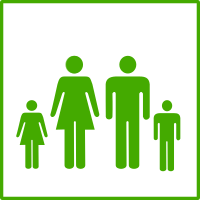 eco green family icon