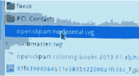 Select the saved svg file