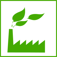 eco green factory icon