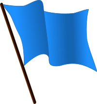 DodgerBlue Flag Waving