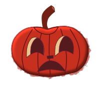 Halloween faces for pumpkins, orange