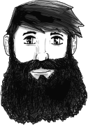 A guy with a beard