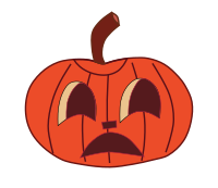 Painted Halloween Pumpkin Faces
