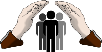 protecting hands