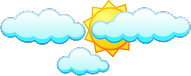 Sun under clouds