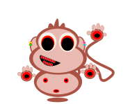 Red monkey