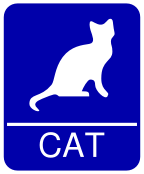 Cat Restroom Sign