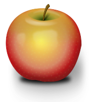 Photorealistic Red Apple
