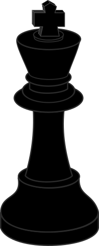 Chess piece, black king