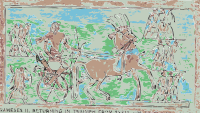 Rameses II Returning in triumph from Syria