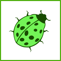 eco green beetle icon