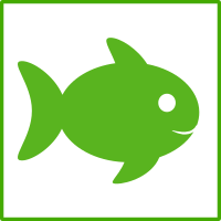 eco green fish icon