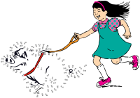 connect the dots - "walking what?"