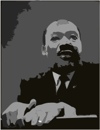 Martin Luther King Jr. at Pulpit