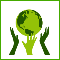 eco green solidarity icon