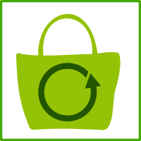 eco green shopping icon