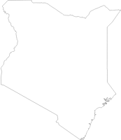 Kenya outline map