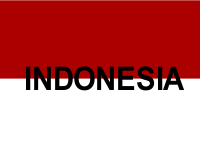 Indonesian flag text