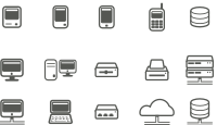 Computer & network icons