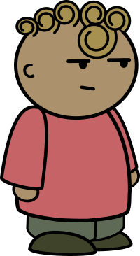 A cartoon person