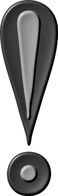 Glassy Exclamation Mark