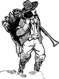 pilgrim with turkey