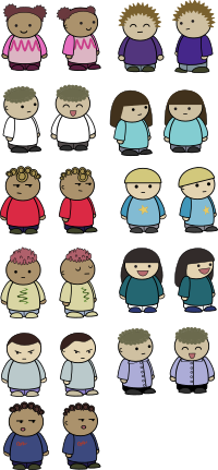 Mix and match comic characters