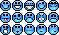 Glossy Smiley Set 1