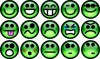 Glossy Smiley Set 2
