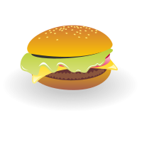 Cheeseburger vector