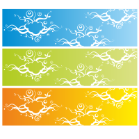 Banner with abstract background