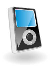 mp3 player vector
