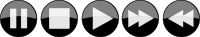 Glossy media player buttons - Inverted