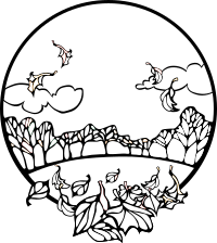 Fall Scene Coloring Page