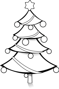 Christmas Tree Coloring Page