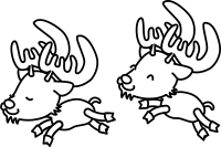 Caribou Coloring Page