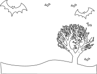 Halloween Landscape Coloring Page