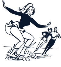 Ice Skating Coloring Page