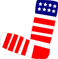 Patriotic US Sock