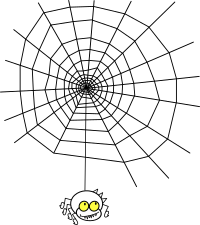 ragno the spider with a simple web