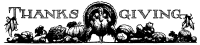 thanksgiving header bw