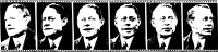 Row of a Man's Faces