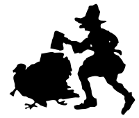 turkey hunt silhouette
