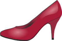 red shoe