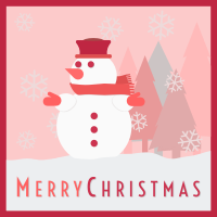 Snowman Merry Christmas Card