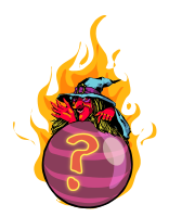 Crystal ball, with fire