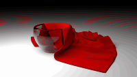 Glass bowl with cloth - correct size