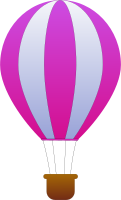 Vertical Striped Hot Air Balloons 3